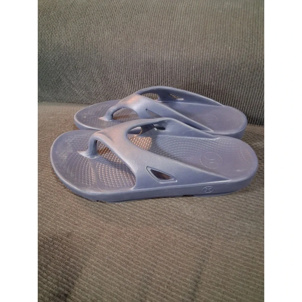 Hurley Men's Size 9 Blue Recovery Slide‎ Sandals Thong Beach Casual